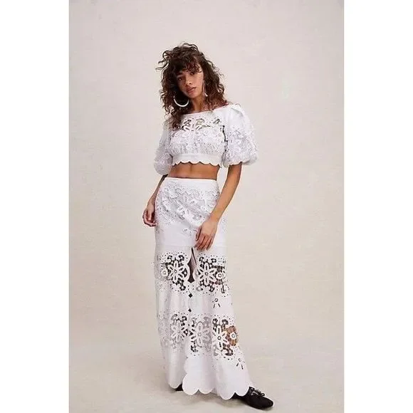 Free People Bali Sunshine On My Side Skirt Only - Picture 1 of 7